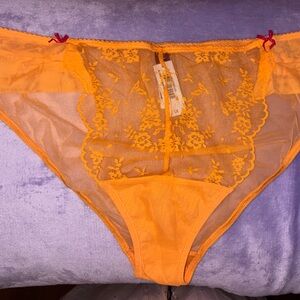 Adore Me Orange Lace Women's Intimate